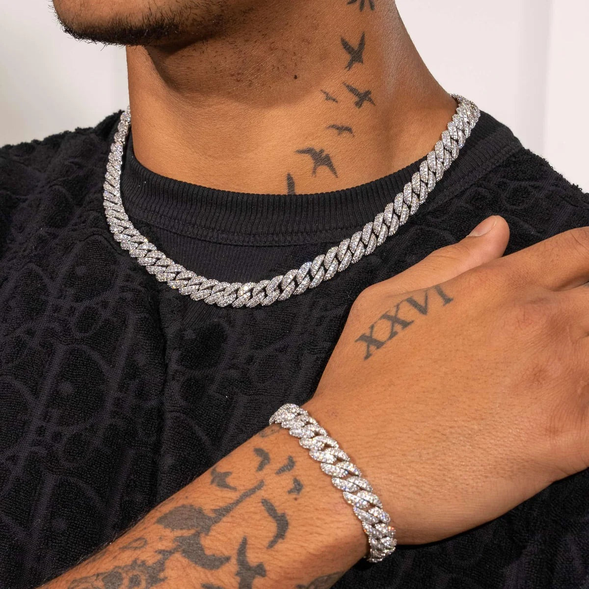 10MM CORRENTE ICED CUBAN LINK