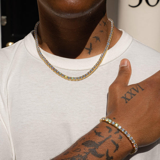 5MM CORRENTE TENNIS PREMIUM - BANHADO A OURO 18K