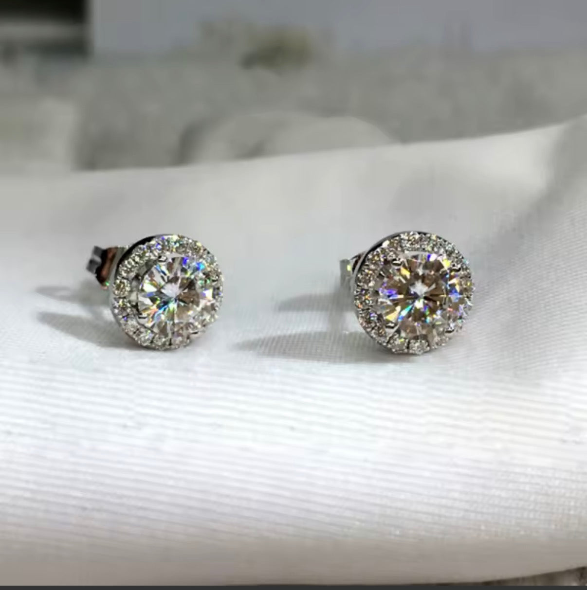 Brinco Ts Jewels pedra cristal 925