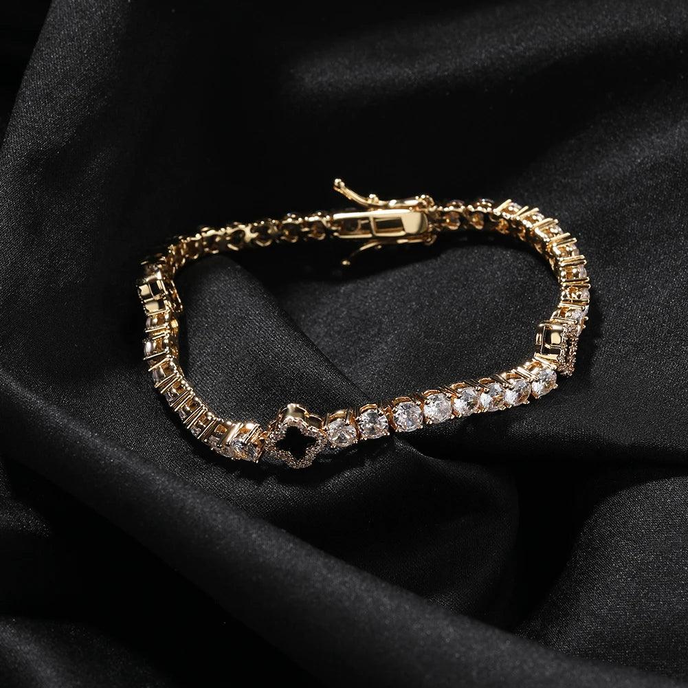 PULSEIRA 4MM RIVIERA TREVO TS Jewels
