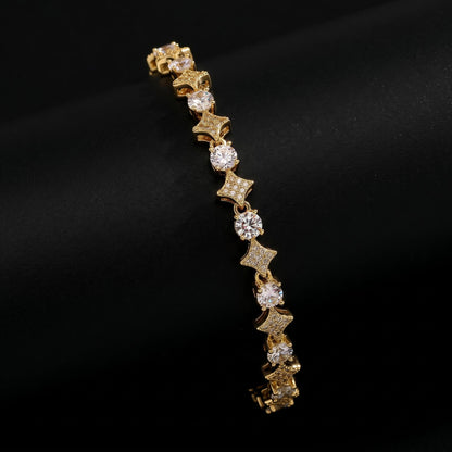 Pulseira de tênis Iced Out Star