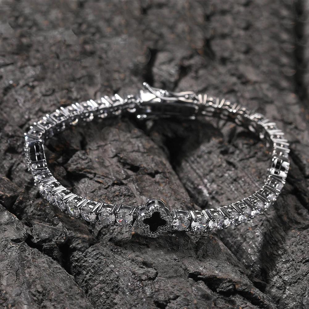 PULSEIRA 4MM RIVIERA TREVO TS Jewels