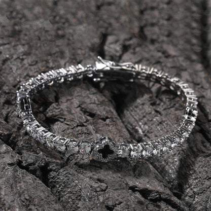 PULSEIRA 4MM RIVIERA TREVO TS Jewels