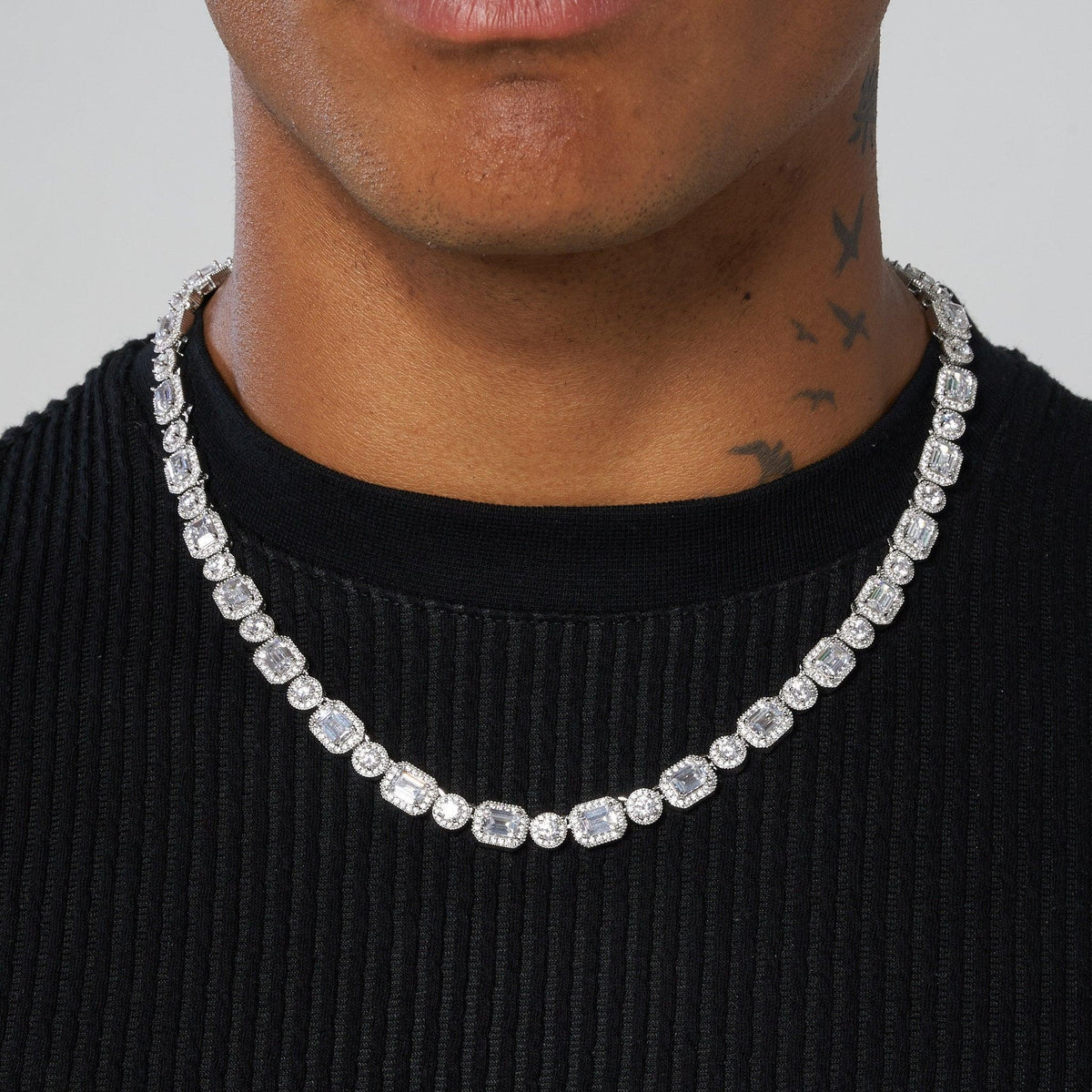 CORRENTE EMERALD CLUSTERED TENNIS