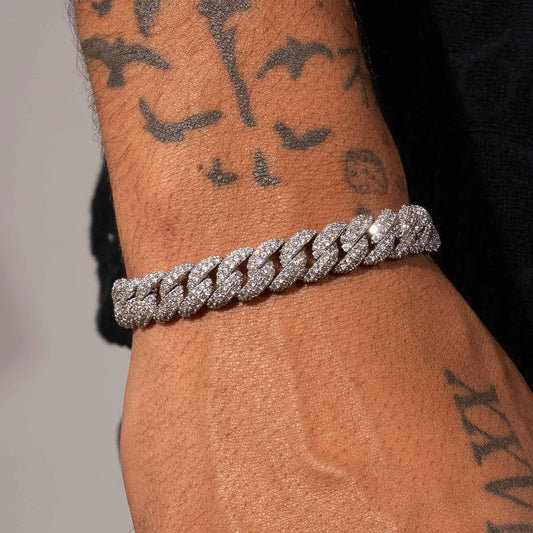 10MM PULSEIRA ICED CUBAN LINK