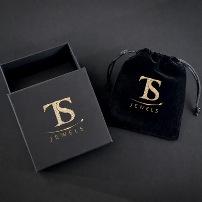 10mm chain + bracelet with crystallized stones by TS Jewels. Intense shine, premium finish