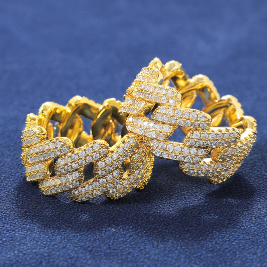 ANEL DIAMOND PRONG - BANHADO A OURO 18K