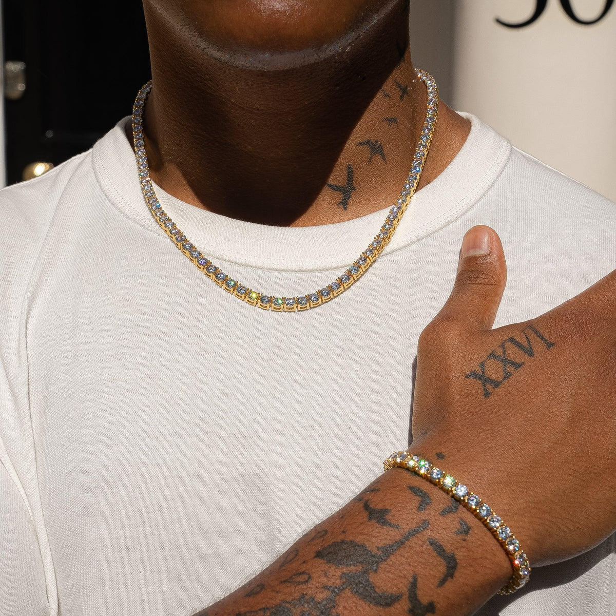 5MM CORRENTE TENNIS PREMIUM - BANHADO A OURO 18K