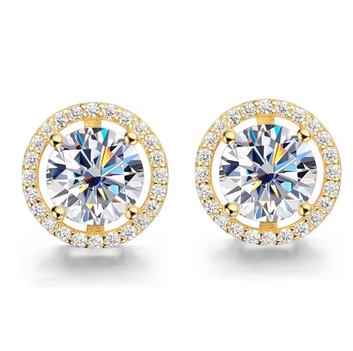 Brinco masculino ICE cravejado 9mm