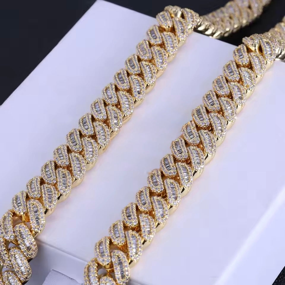 🔥 Colar Cubano Iced Out 🔥TS