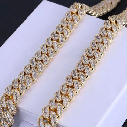 🔥 Colar Cubano Iced Out 🔥TS