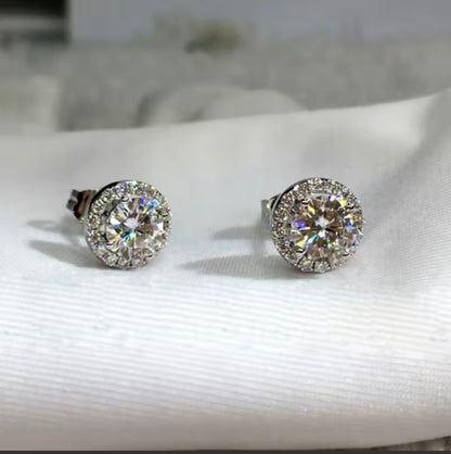 Brinco Ts Jewels pedra cristal 925