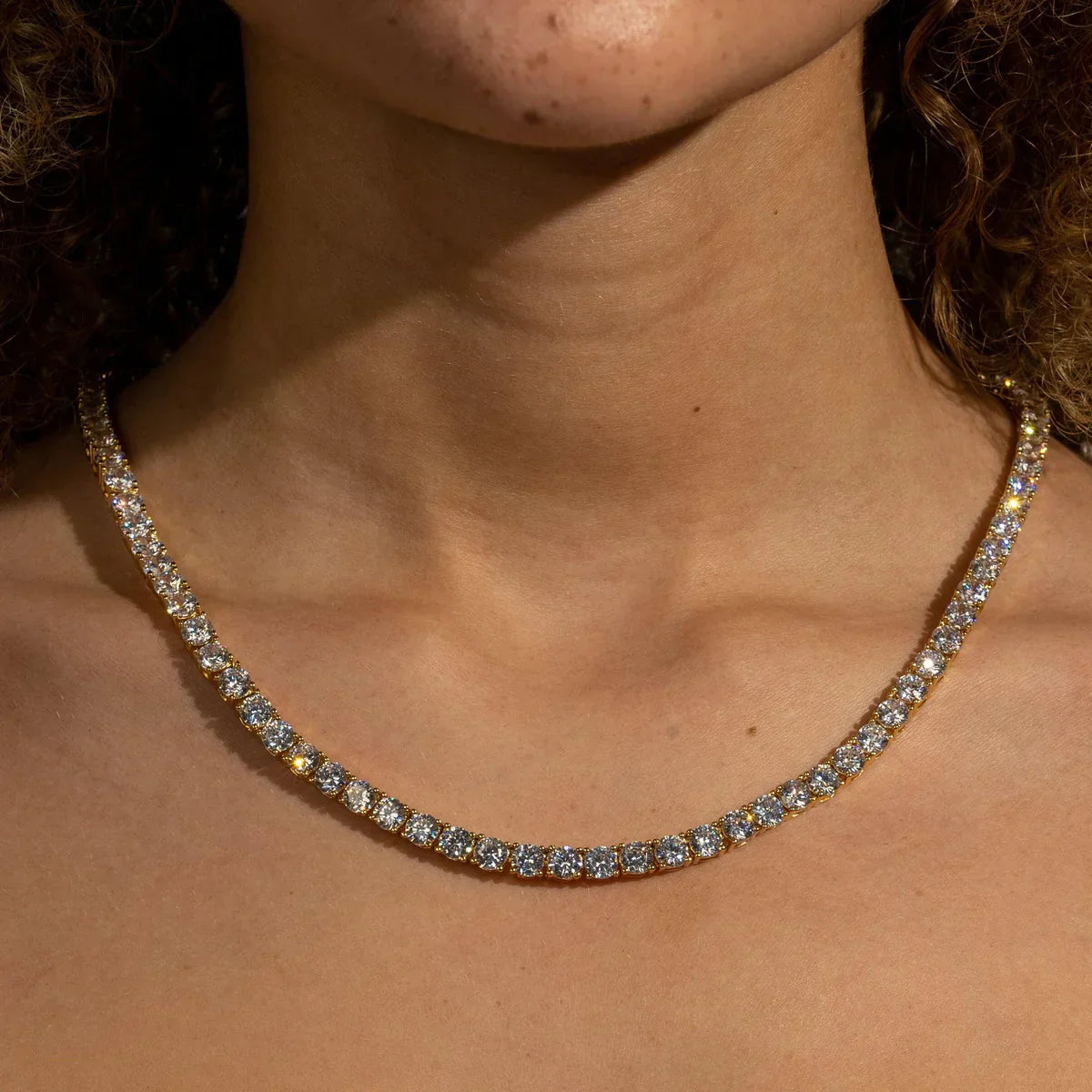 5MM CORRENTE TENNIS PREMIUM - BANHADO A OURO 18K