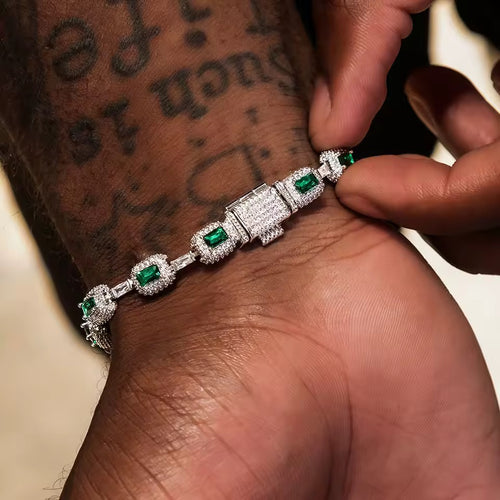 💎 Pulseira Iced Emerald – TS Jewels