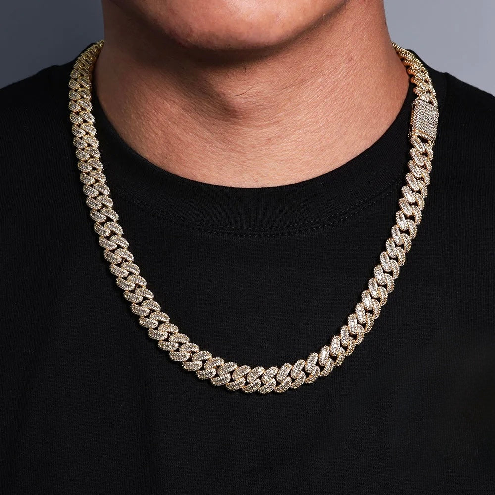 🔥 Colar Cubano Iced Out 🔥TS