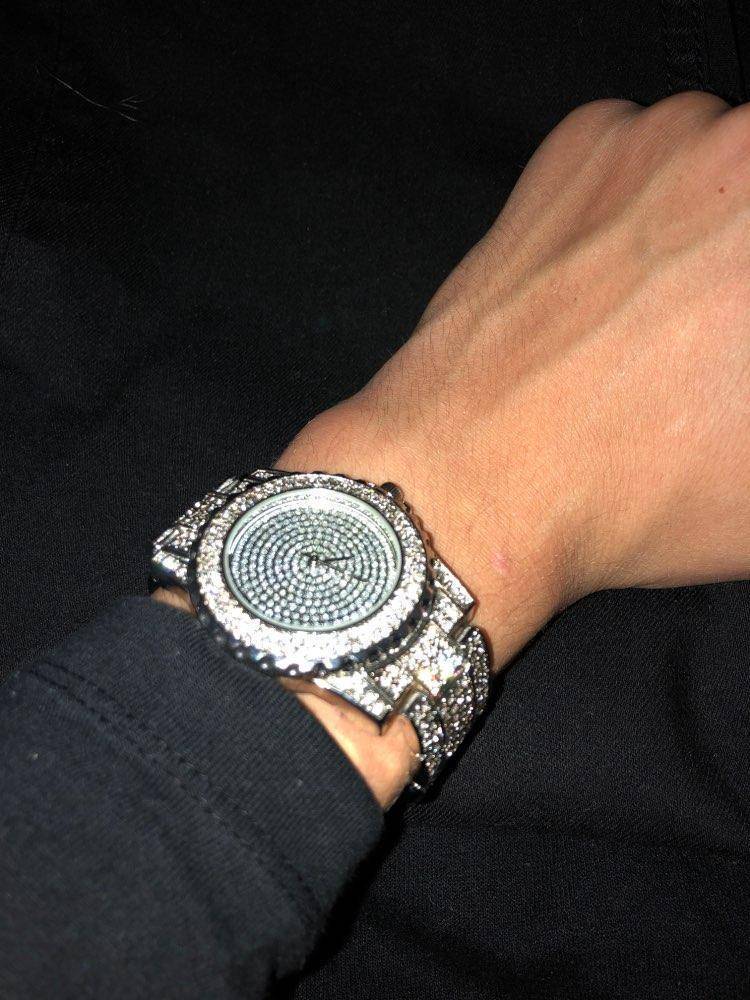 Relógio Iced Out Crystal Cravejado