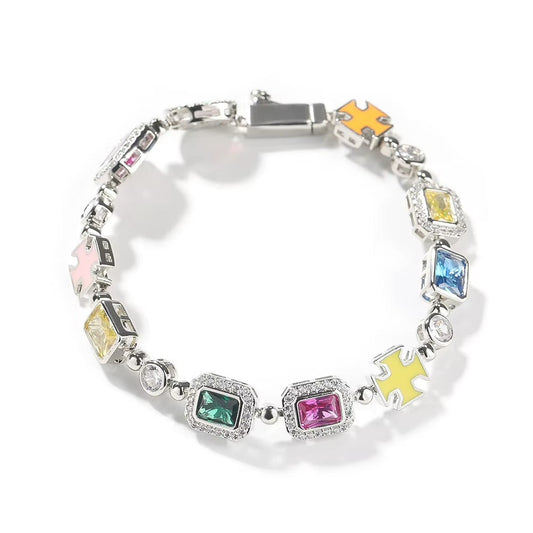 PULSEIRA PEDRAS MÚLTIPLAS PREMIUM TS(8MM)