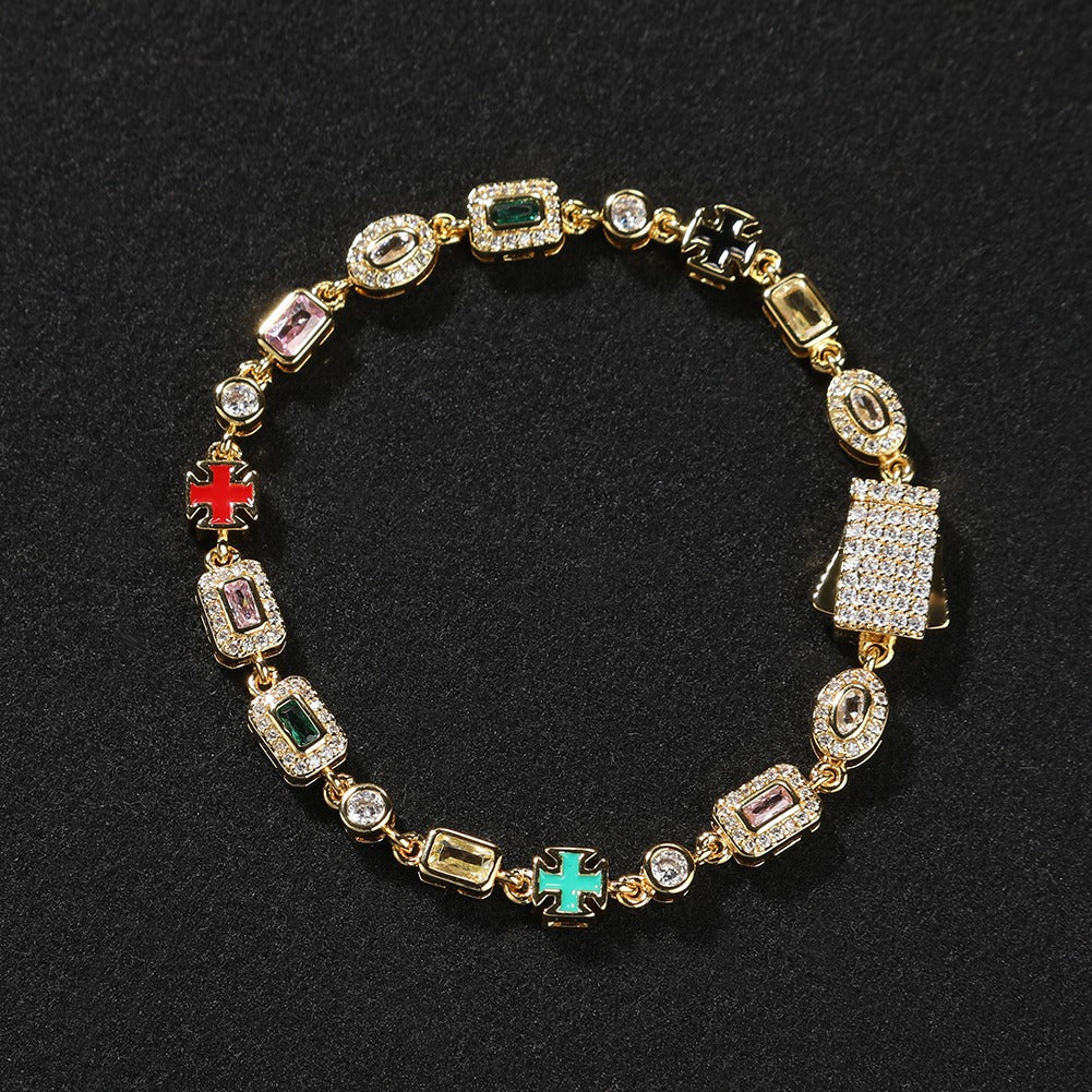 Pulseira Pedras Múltiplas TS (6MM)