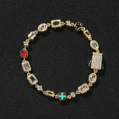 Pulseira Pedras Múltiplas TS (6MM)