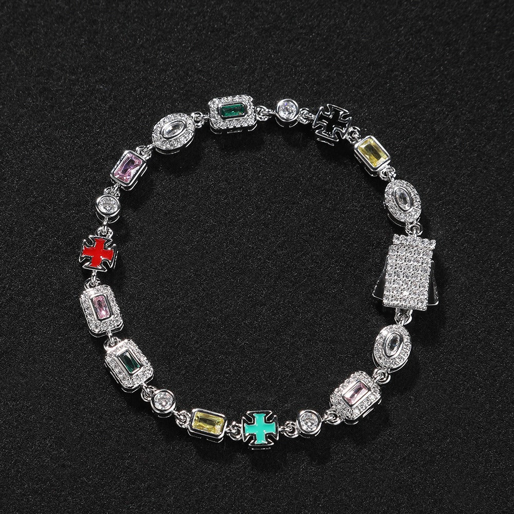 Pulseira Pedras Múltiplas TS (6MM)