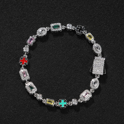 Pulseira Pedras Múltiplas TS (6MM)