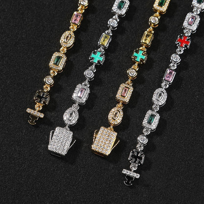 Pulseira Pedras Múltiplas TS (6MM)