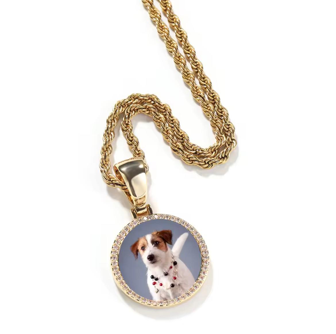 Pingente TS Jewels Foto Personalizado e CORRENTE ROPE DE BRINDE