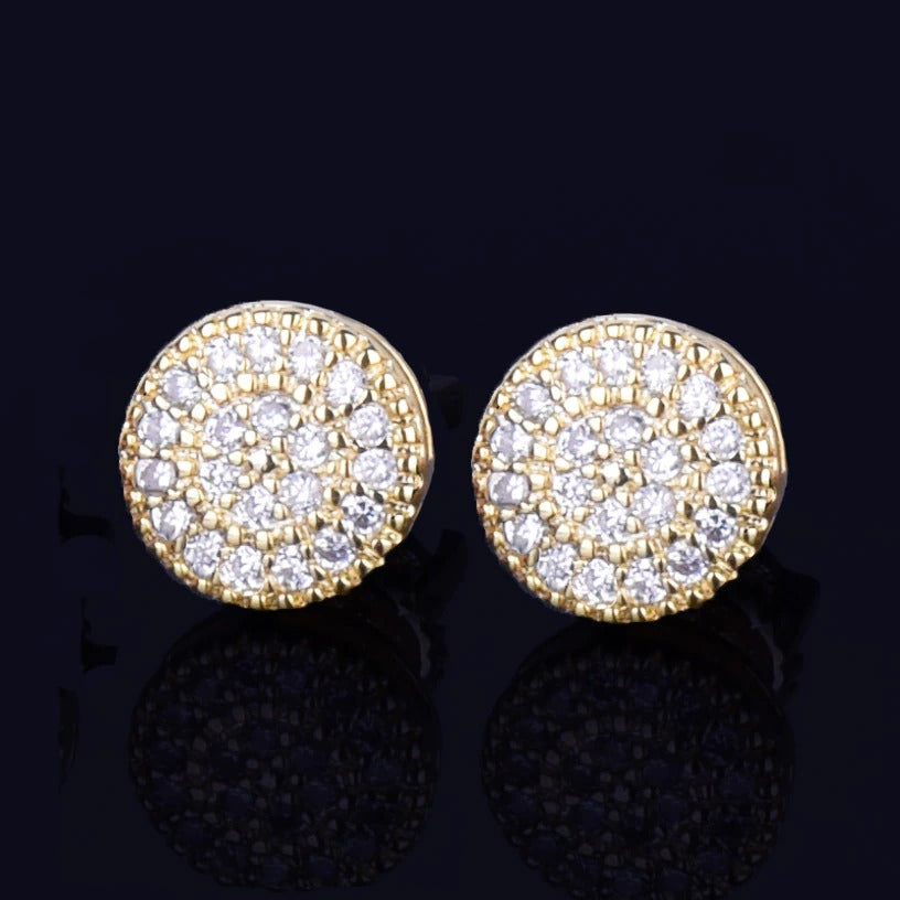 Brinco Masculino Orb Ice Cravejado (o par)