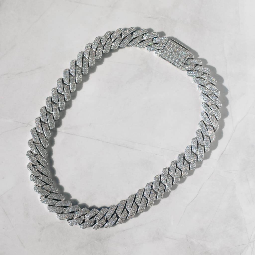 20MM CORRENTE DIAMOND PRONG LINK