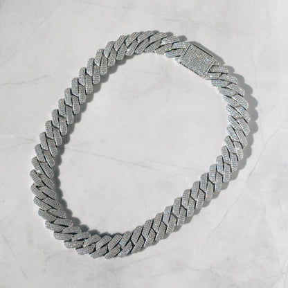 20MM CORRENTE DIAMOND PRONG LINK