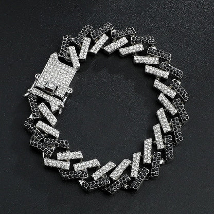 Kit Cuban Miami Preto (Ice Cravejado) 15mm