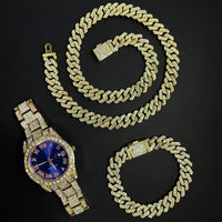 Dourado com Azul