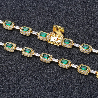💎 Pulseira Iced Emerald – TS Jewels