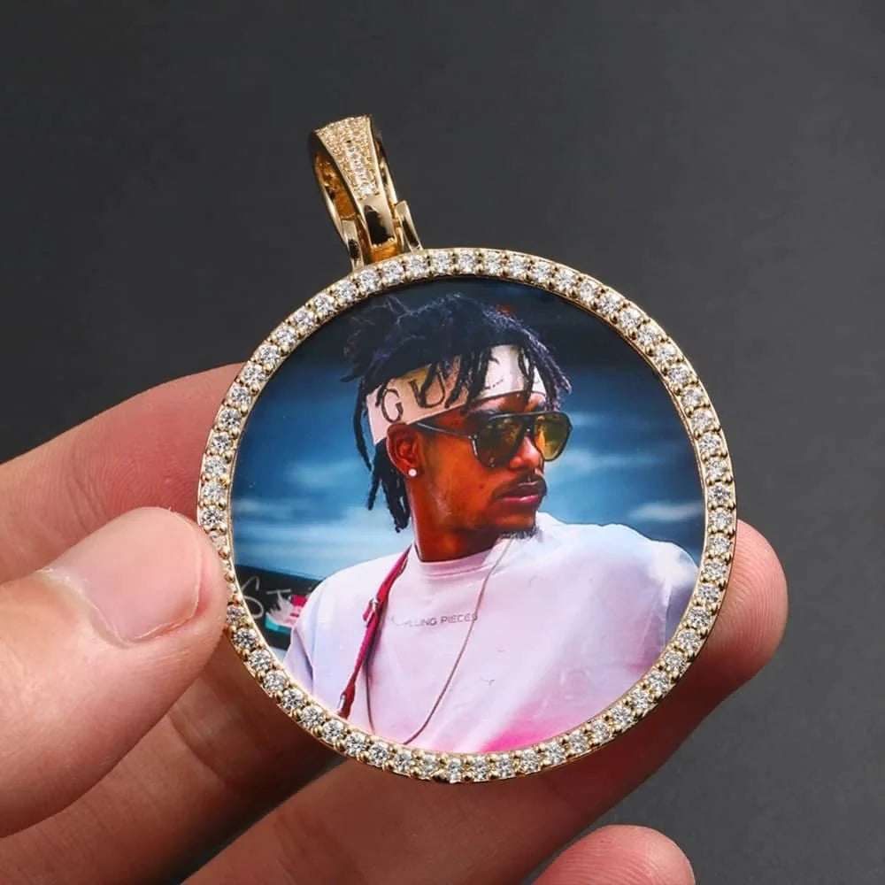 Pingente TS Jewels Foto Personalizado e CORRENTE ROPE DE BRINDE